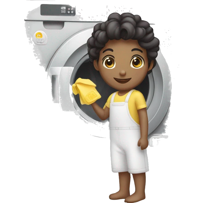 Pessoas usando Lavanderia self-service  emoji