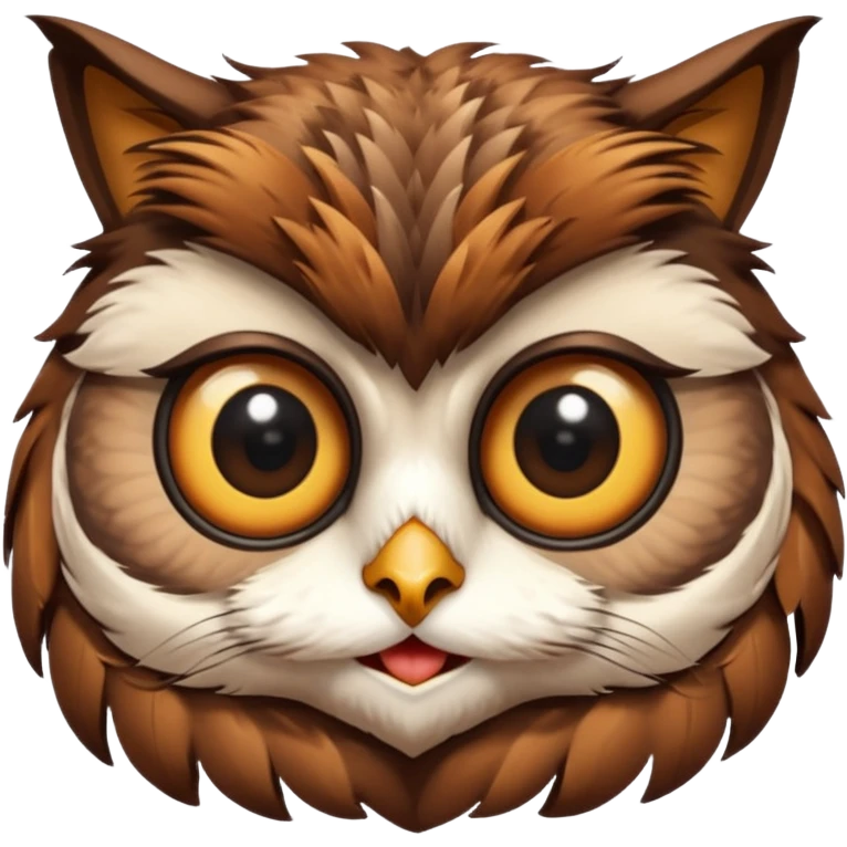Un hiboux chat emoji