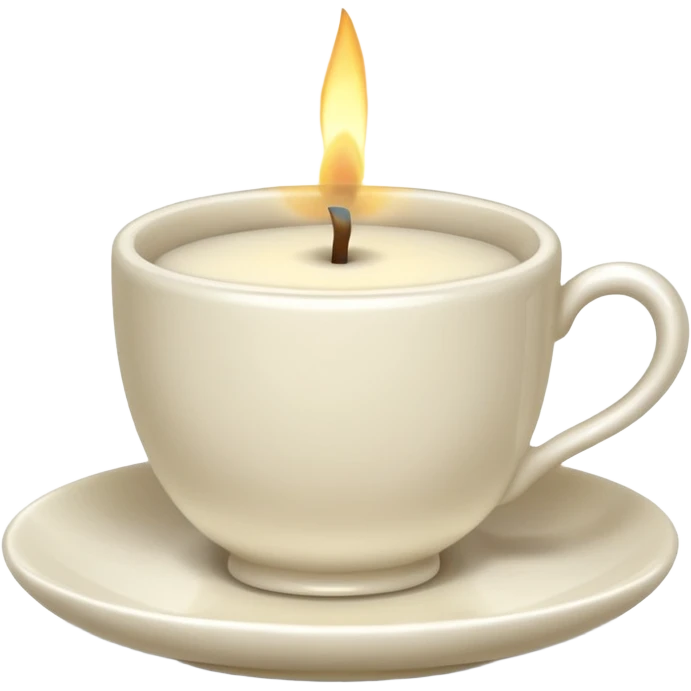 teacup candle emoji