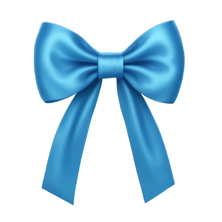 Blue Bow emoji