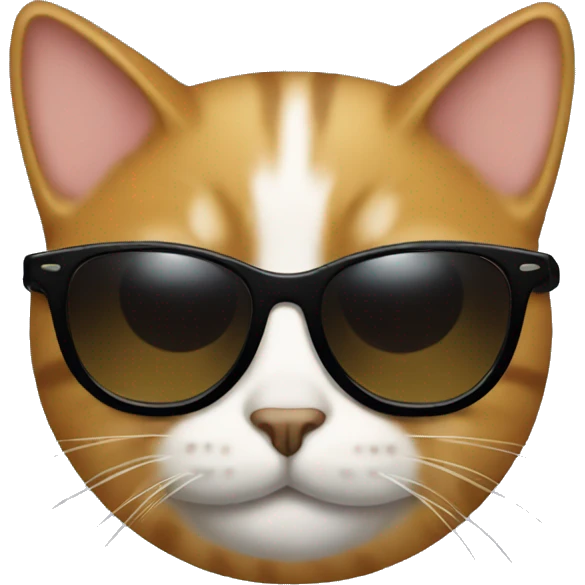 Cat with sunglasses emoji