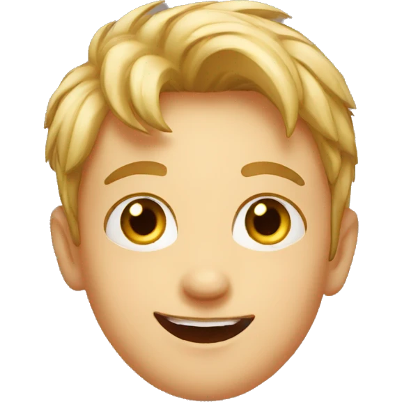 happy staring boy portrait emoji