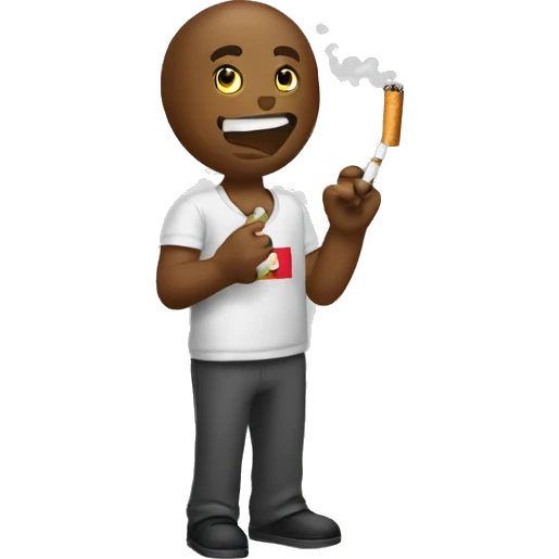 Haiti qui fument une cigarette  emoji
