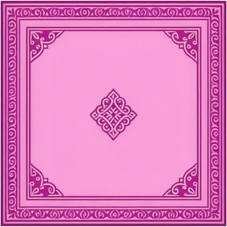 traditional patterned pink carpet emoji