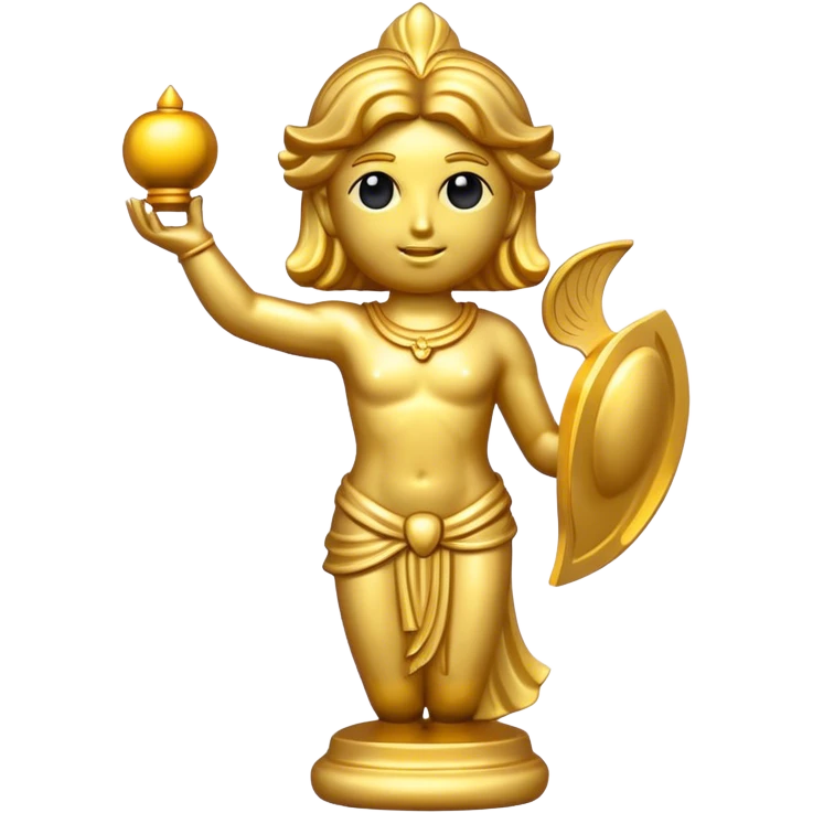Gold statue emoji