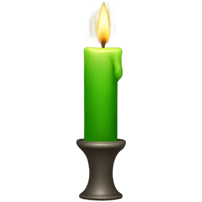 Green candle emoji