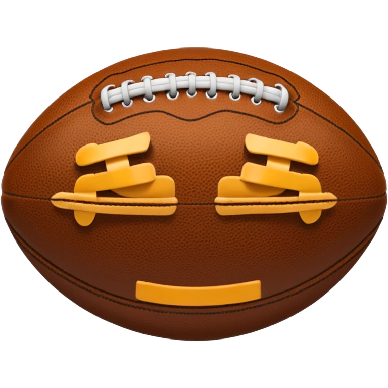 american football oval laces emoji