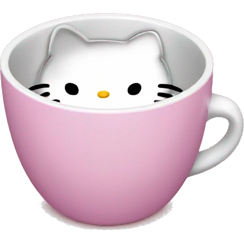 hello kitty empty cup emoji