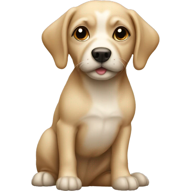 Small beige dog Eva name emoji