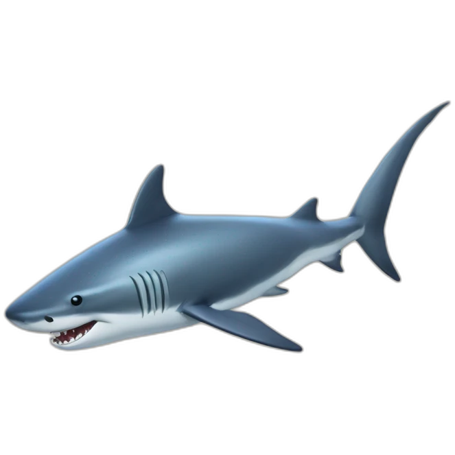 Requin sur baleine emoji