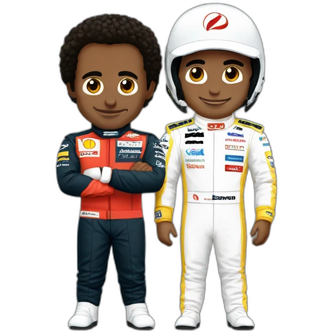 Hamilton et senna emoji