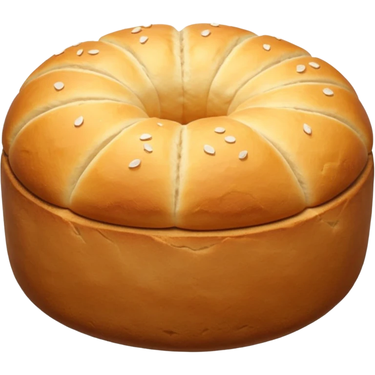 Korean Salt bread 3d aesthetic emoji