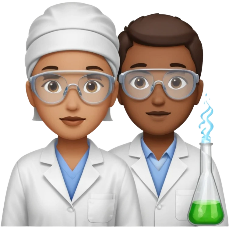 Technicians with Semi-Visual Face emoji