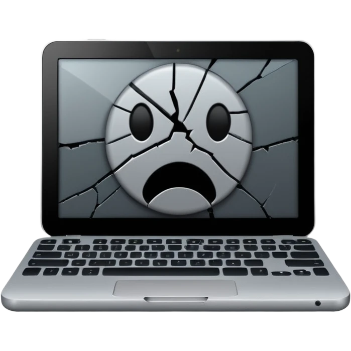 computadora malograda sin señal emoji