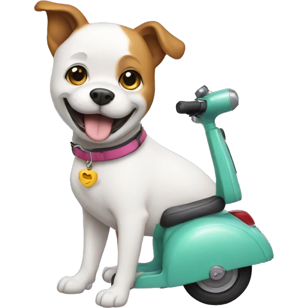 dog on scooter emoji