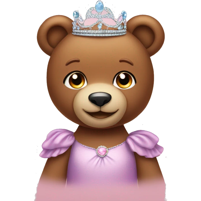 Teddy bear with tiara  emoji