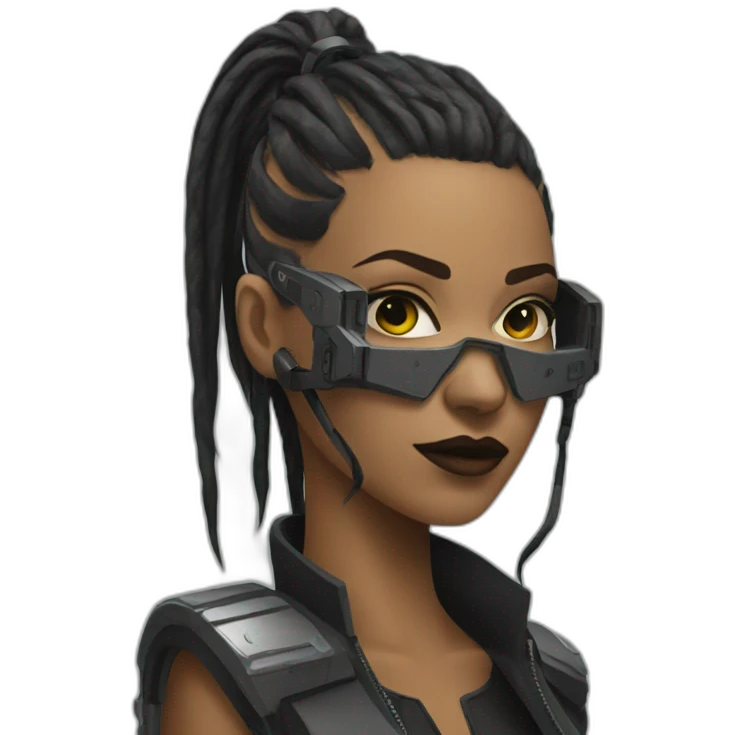 cyberpunk woman emoji