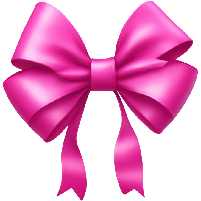 Pink bow emoji
