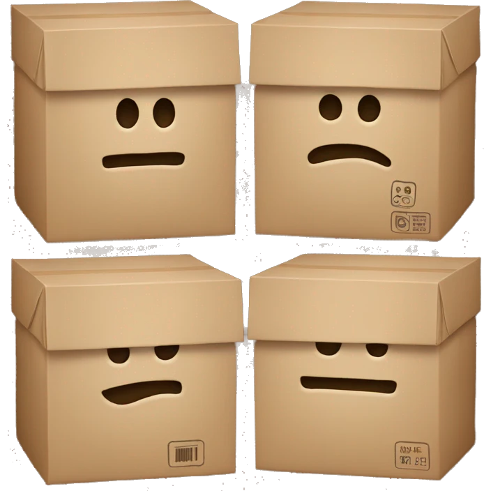 Three boxes emoji