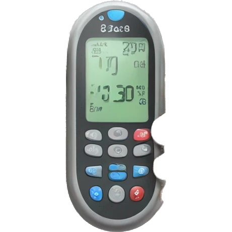 diabetes device realistic with hand emoji