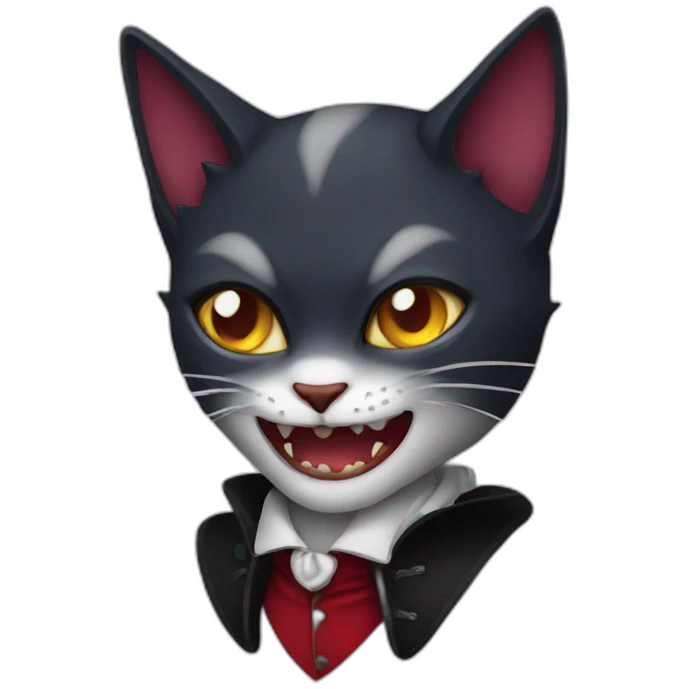 cat vampire emoji