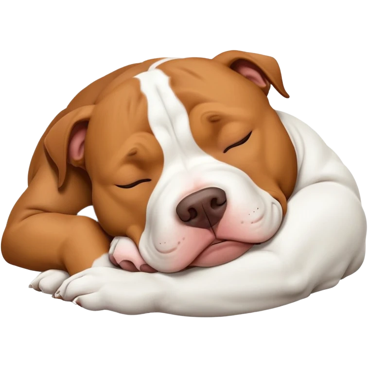 Mad pitbull sleeping emoji