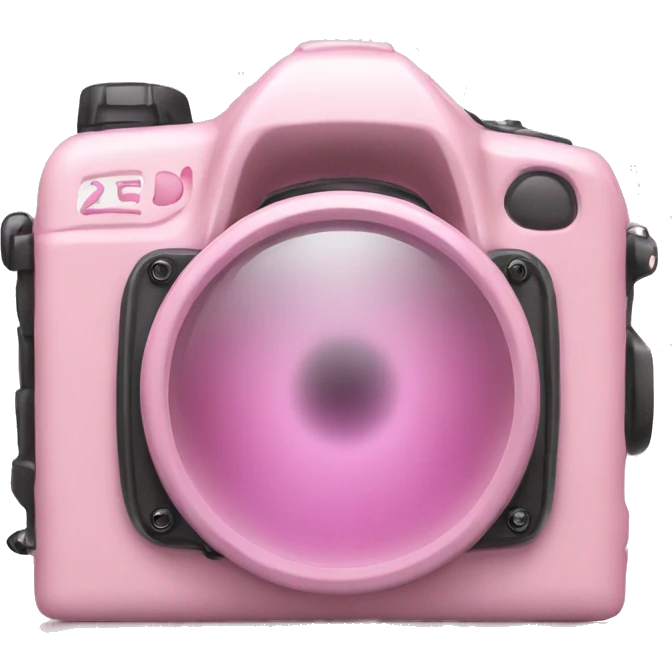 light pink digital camera emoji