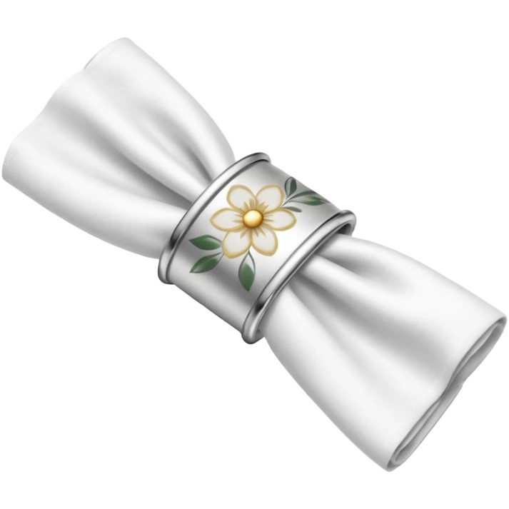napkin ring with napkin inside emoji