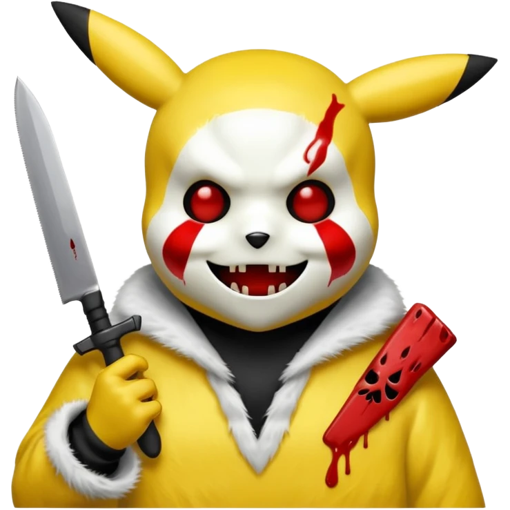 pikachu and ghost face emoji