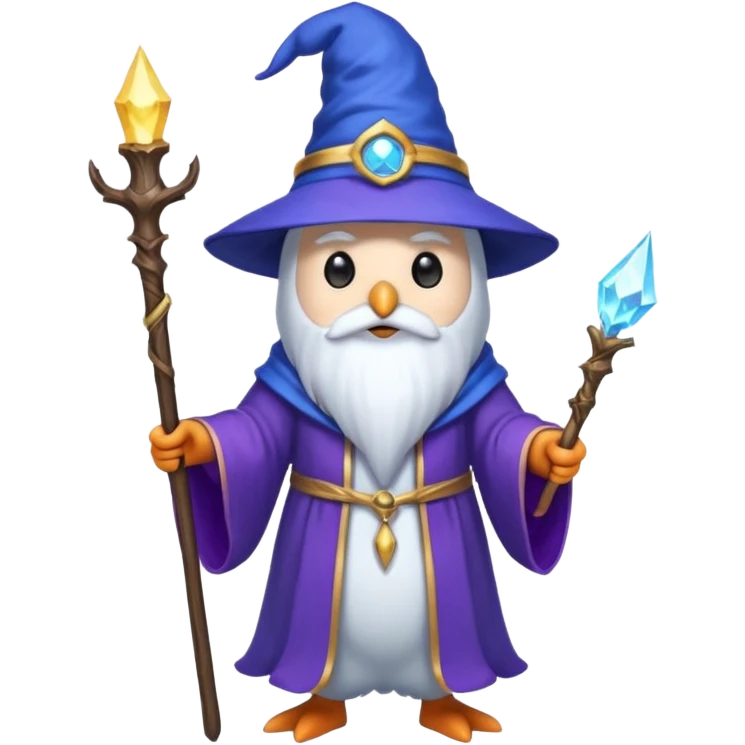 Penguin Wizard emoji
