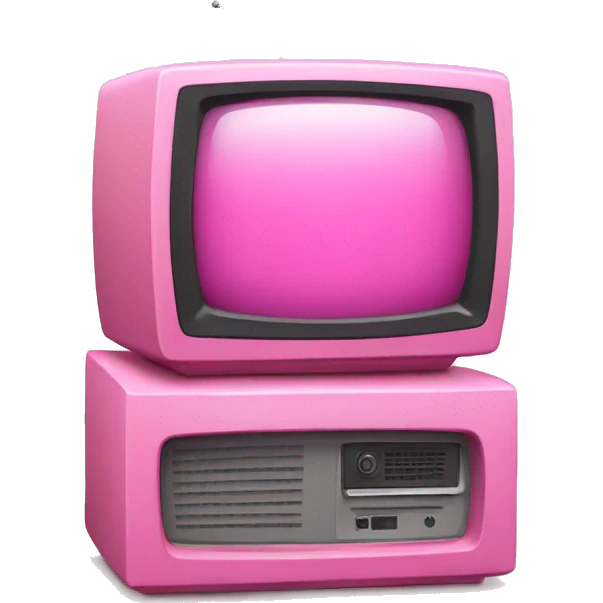 Pink tv emoji