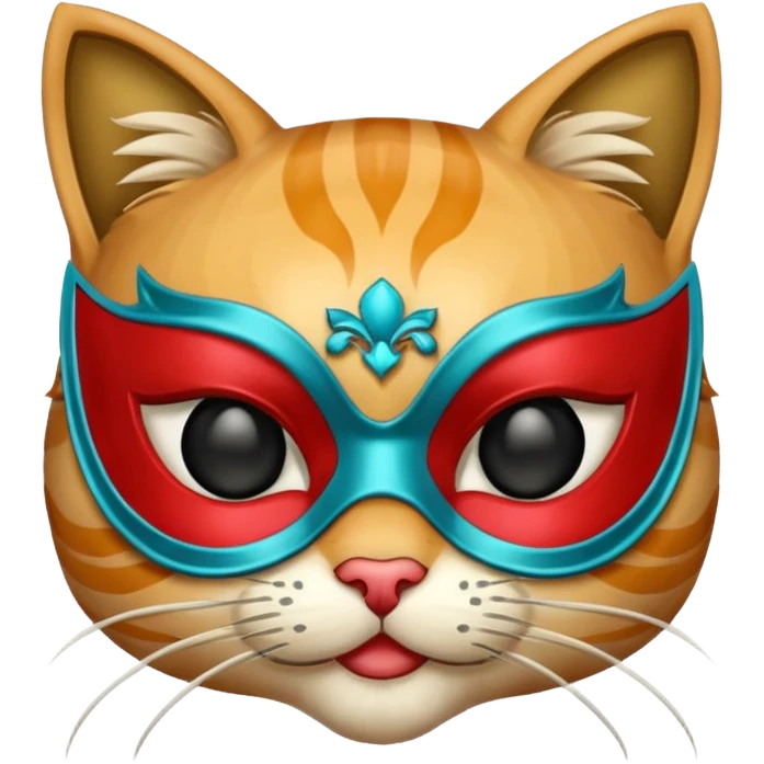 cat with masquerade mask emoji