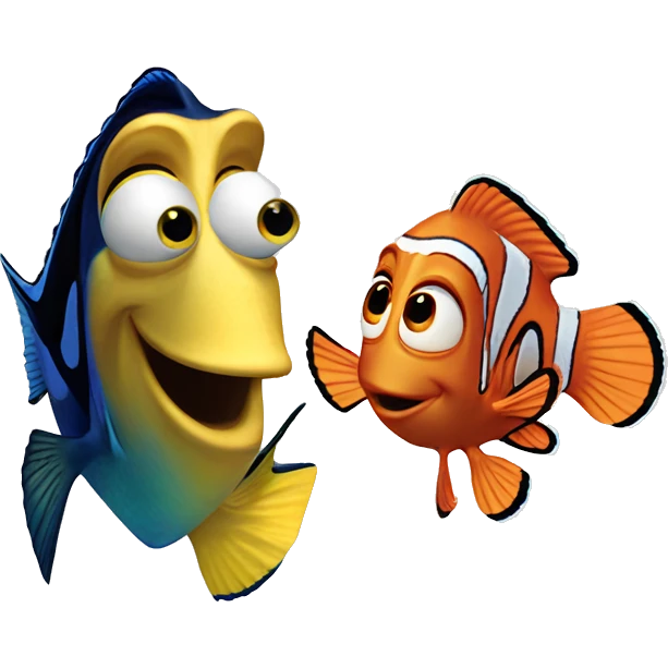 Dory and Nemo emoji