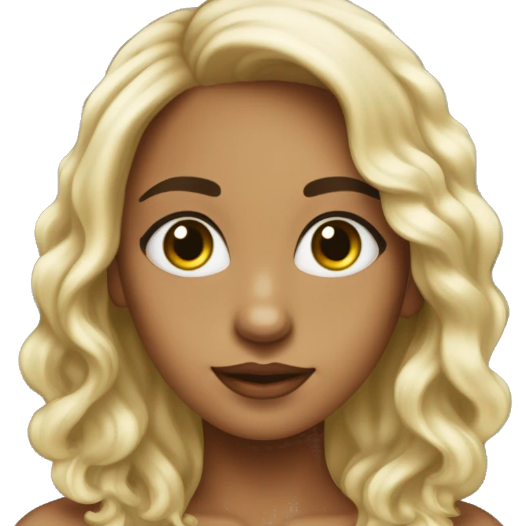Una chica con cabello largo pelirroja y ojos verdes abrazada de su perrita peluda de color negro  emoji