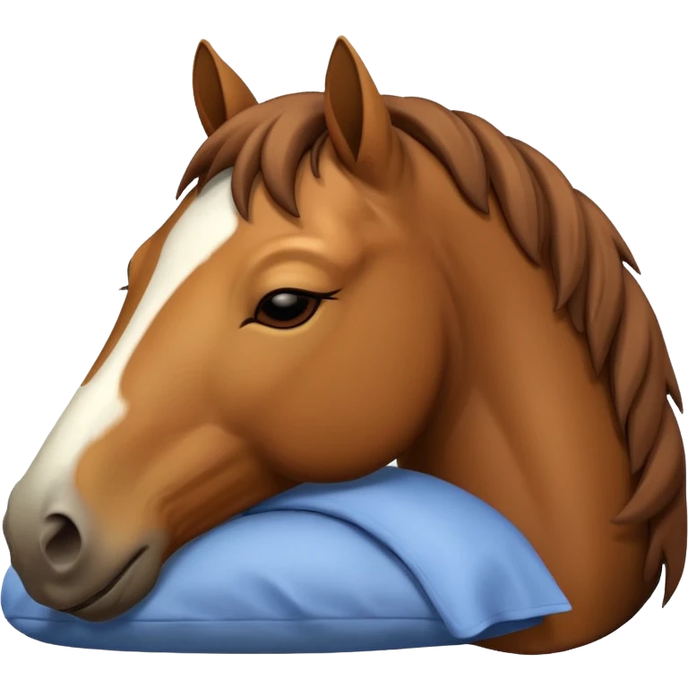 A sleeping horse  emoji