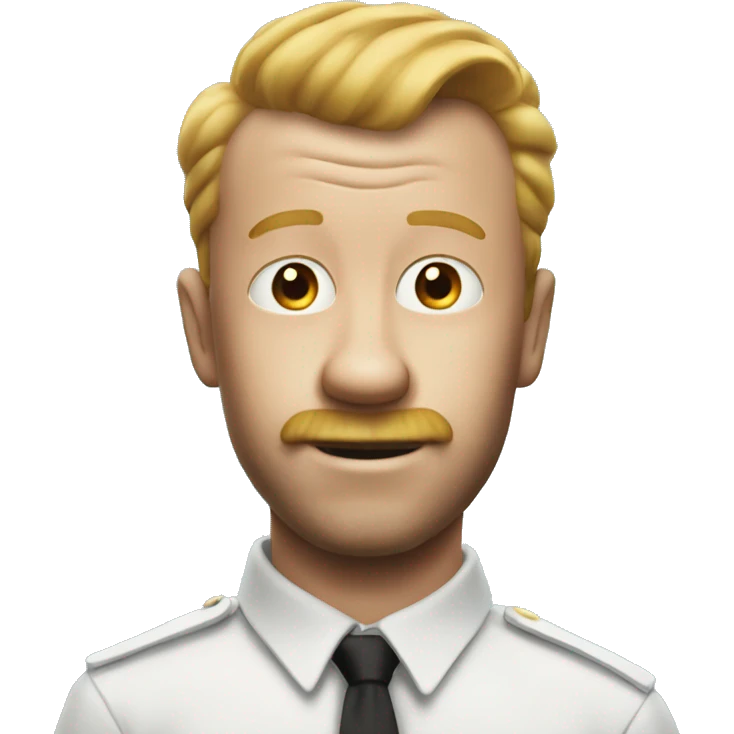 crazy emoji with tintin haircut emoji
