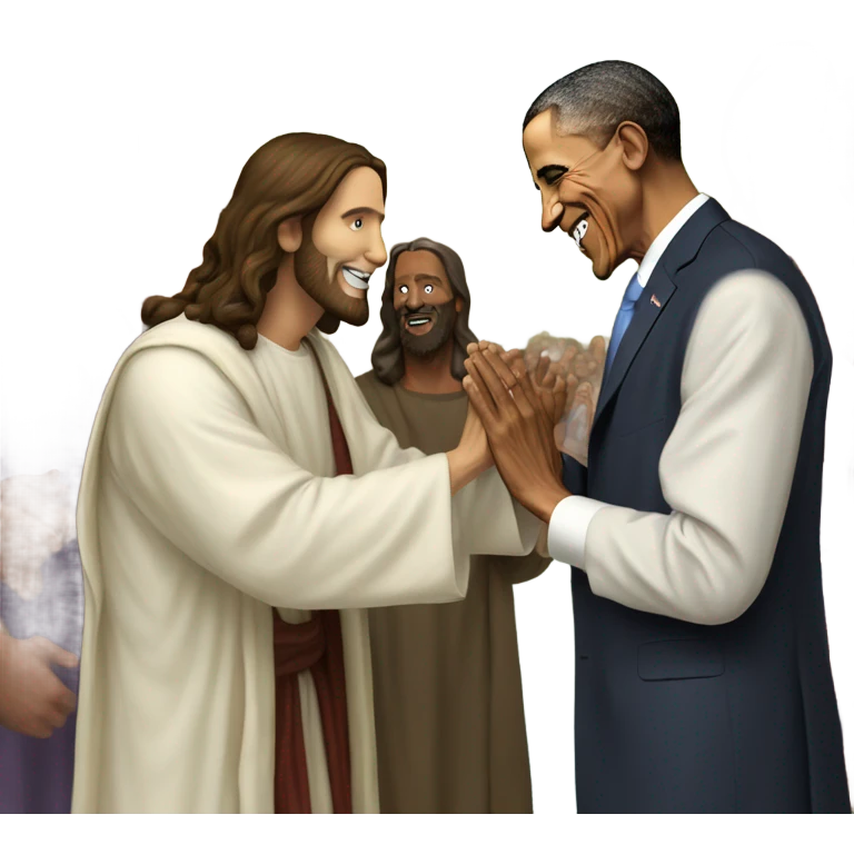 Jesus blessing Obama emoji