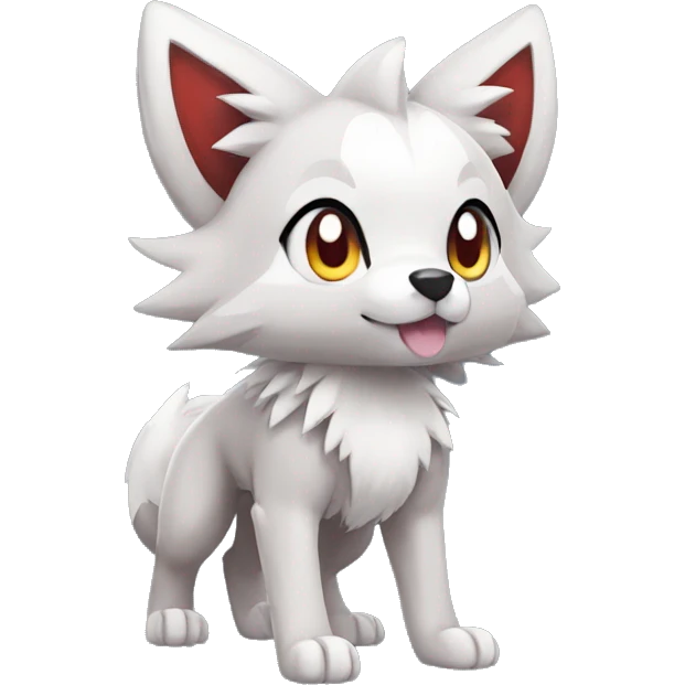 Kawaii Chibi Poochyena-Lycanroc-Pokémon Full Body emoji