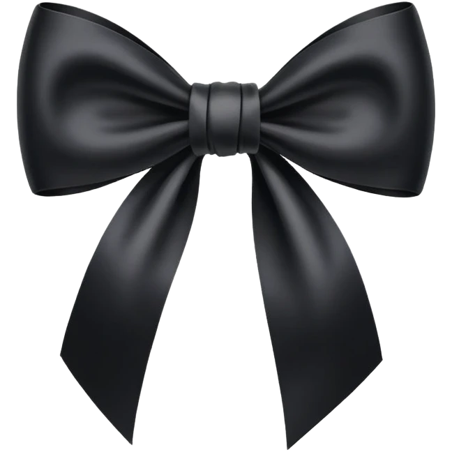 Black bow  emoji