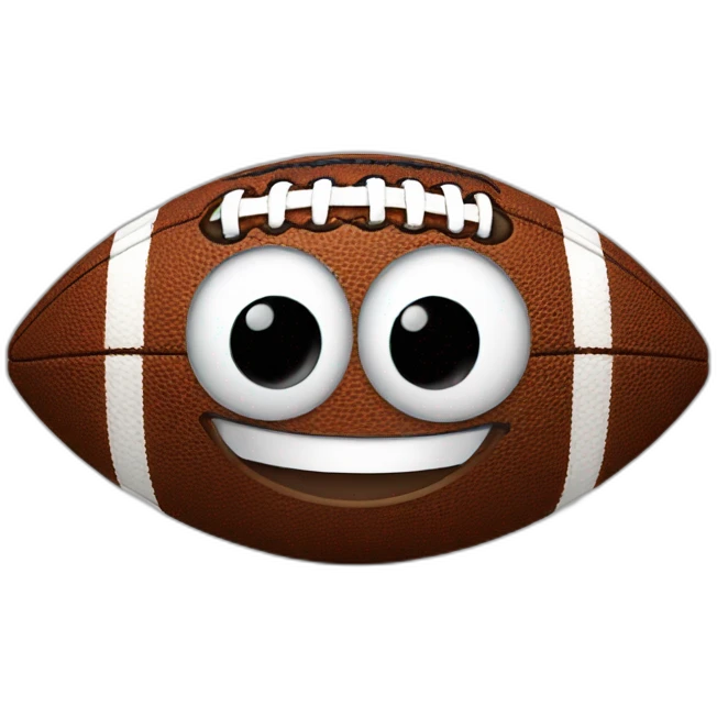 Football smiling emoji
