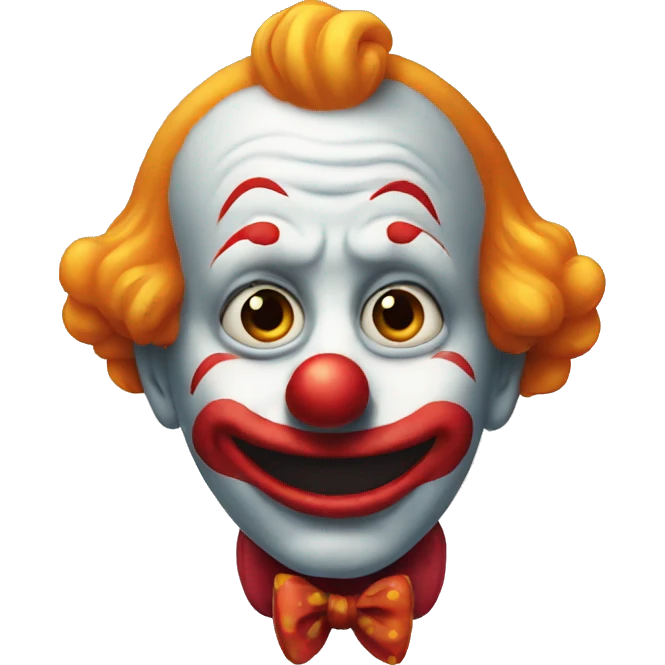 Clown is sad emoji