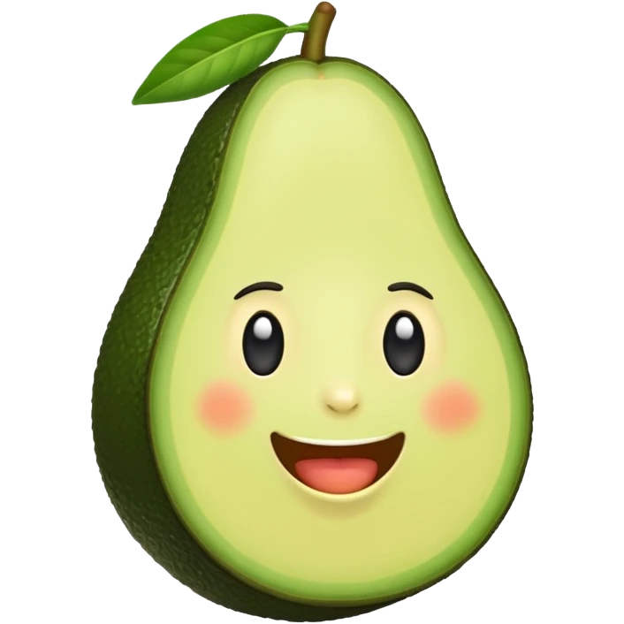 Happy avocado  emoji