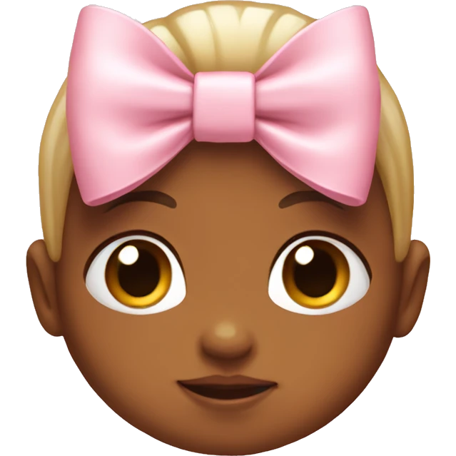 Baby pink bow emoji