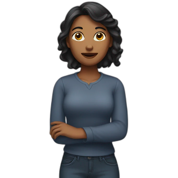 femme a genoux emoji