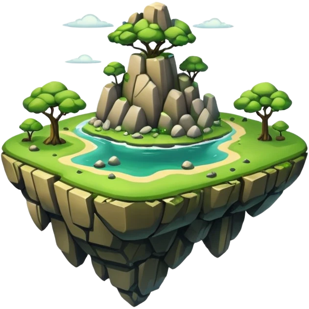 Flying Island emoji
