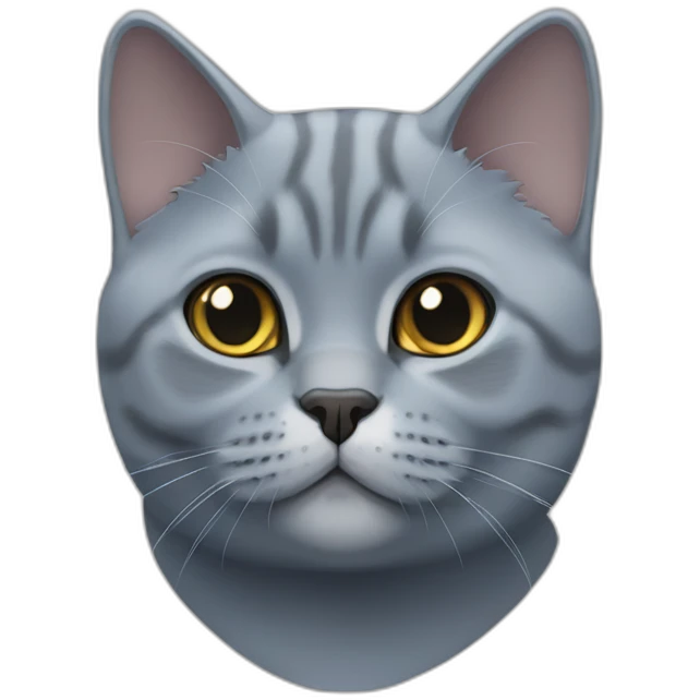 British Shorthair Blue Cat emoji