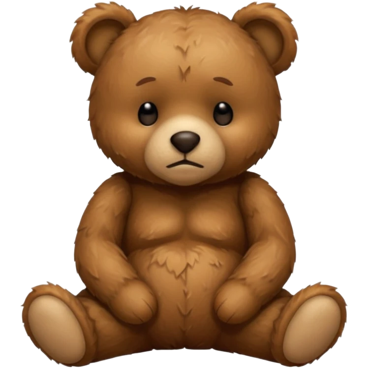 Sad Sleepy teddy bear emoji