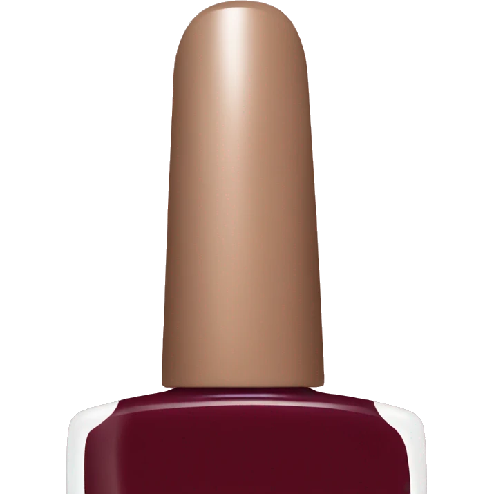 maroon nail polish emoji