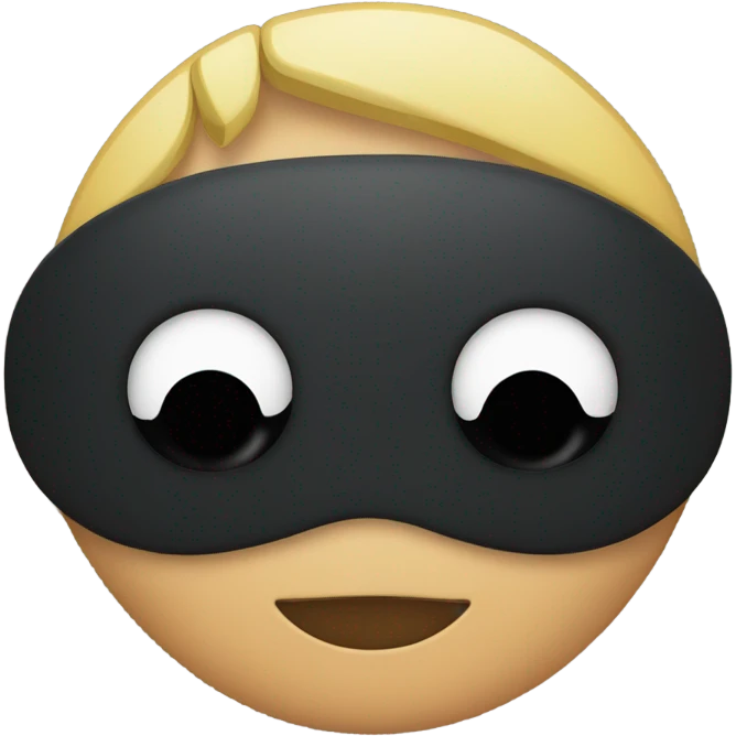 black eye patch covering one eye like Nick Fury from Marvel emoji