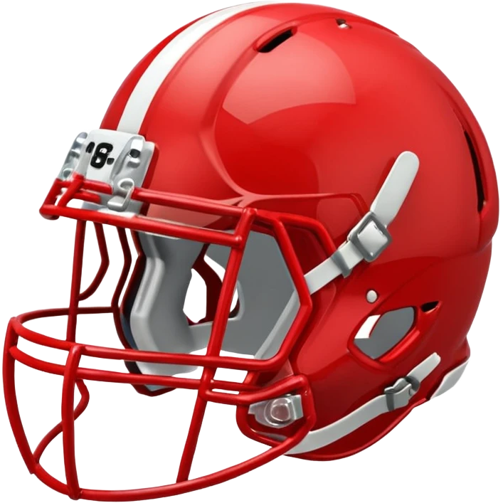 in a shade of red college football helmets emoji